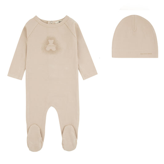 Aura Bear Footie And Beanie, Boys