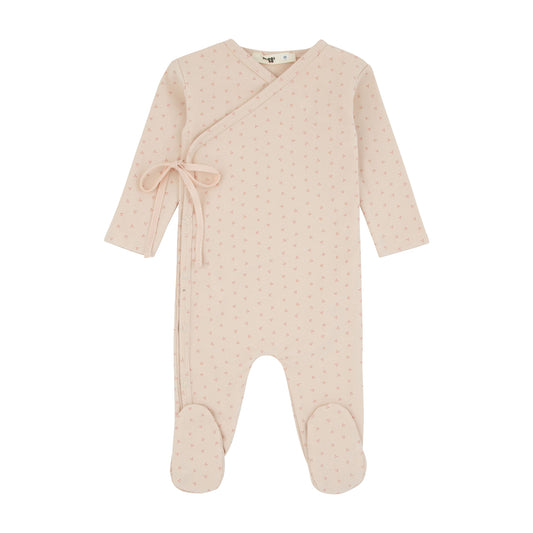 Wrap With Dot Print Footie, Girls