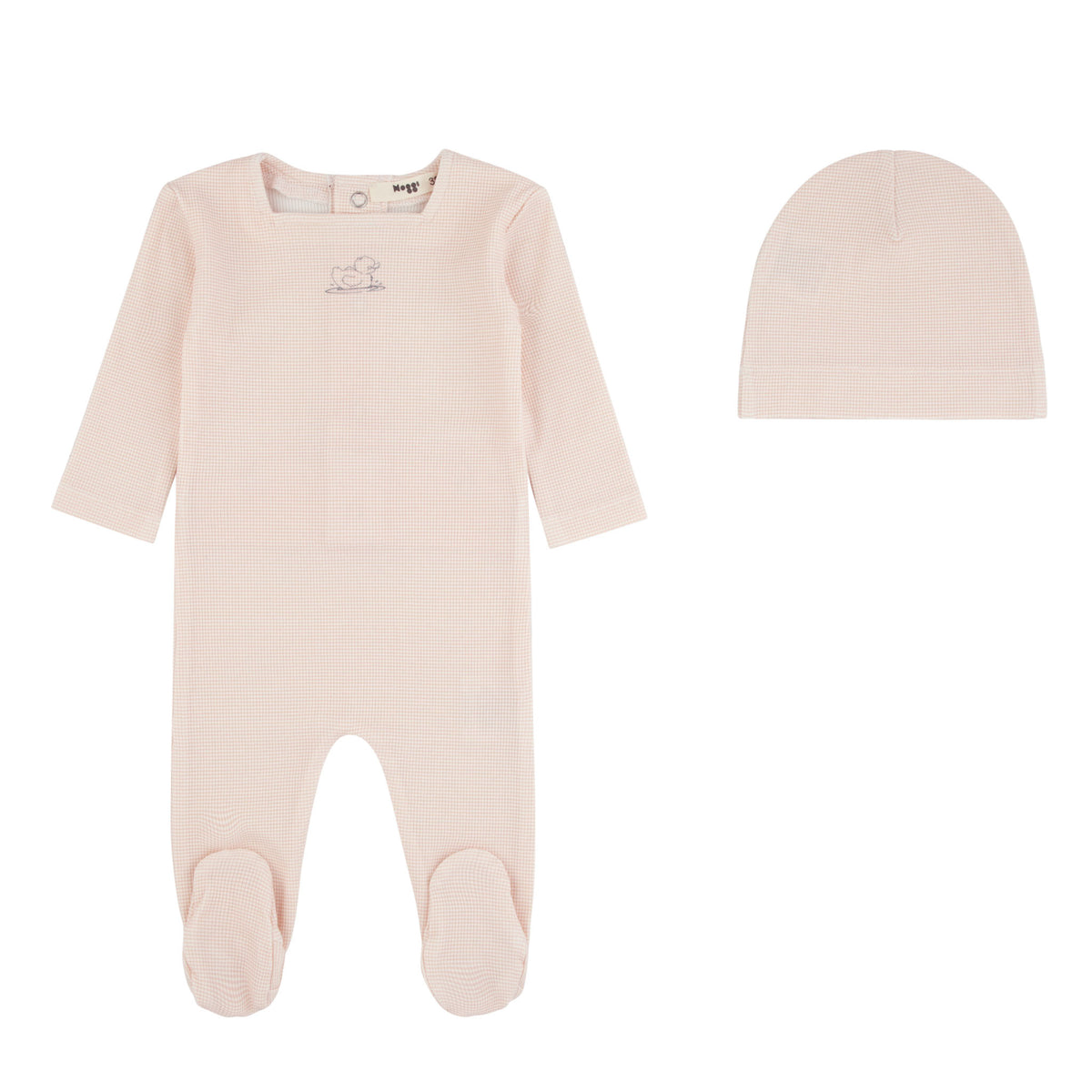 Striped Ducky Footie And Bonnet