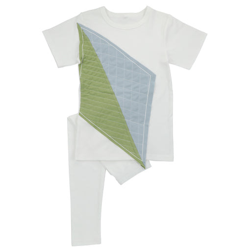 Quilted Triangle Loungewear Set, Boys