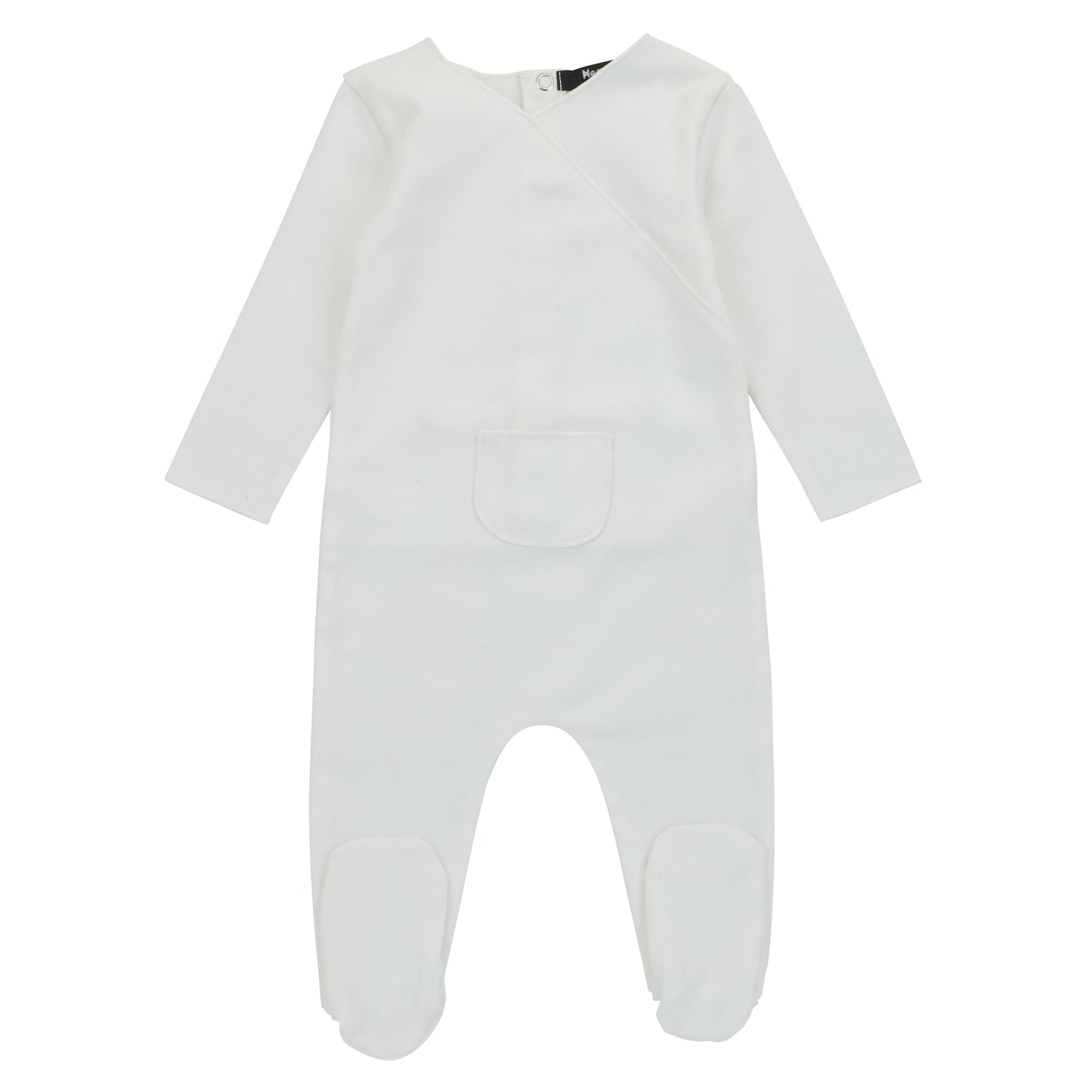 Pocket Wrap Footie, White