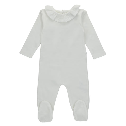 Muslin Accents Footie, Girl