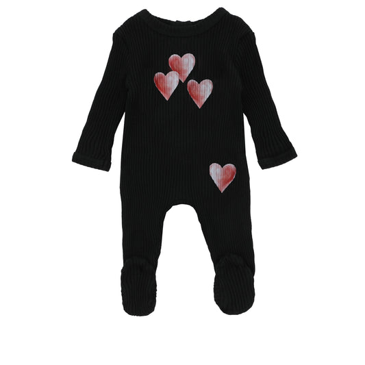 Ombre Heart Footie, Girl