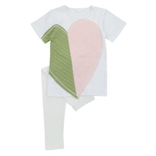 Quilted Heart Loungewear Set, Girls