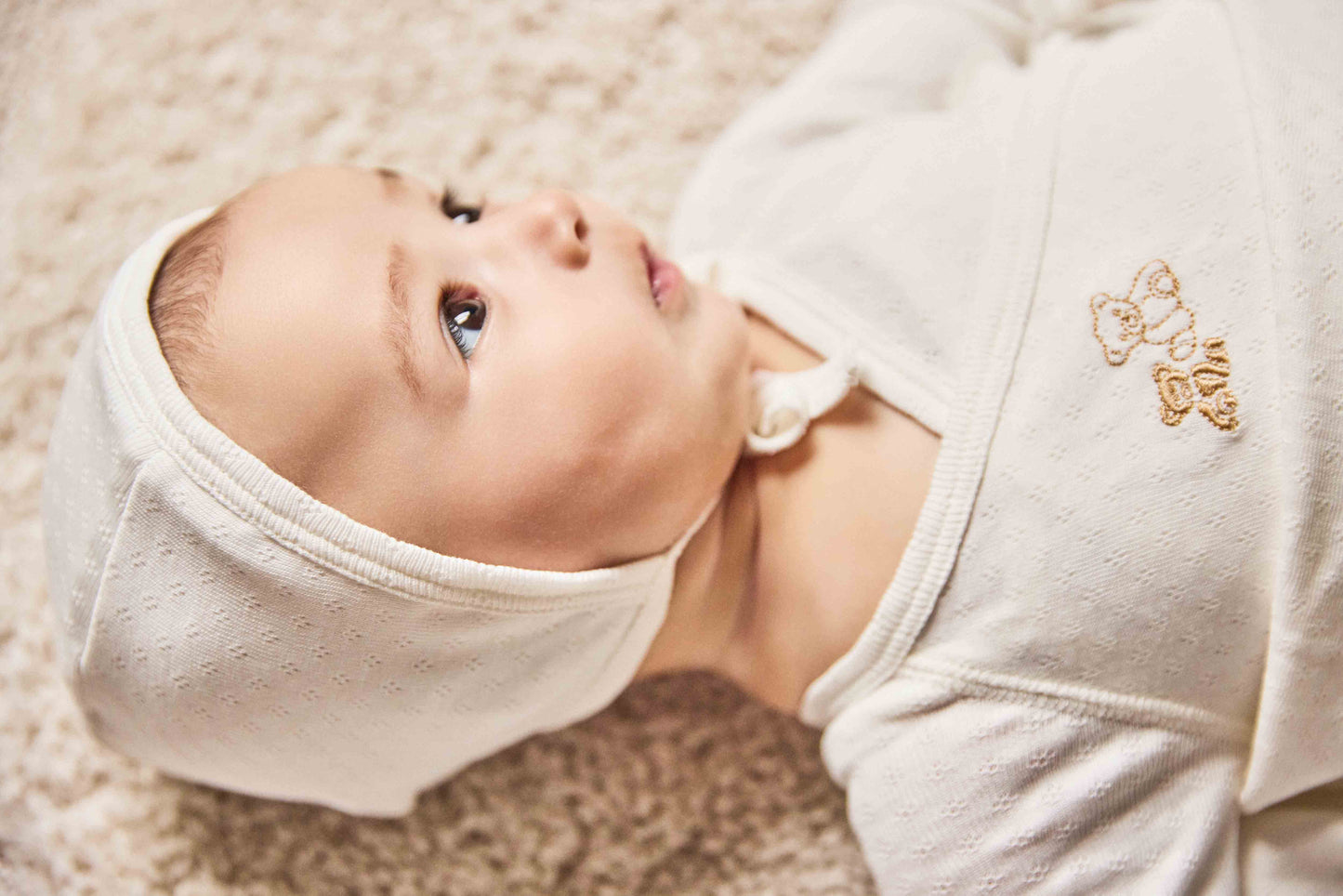 Pointelle Footie And Bonnet