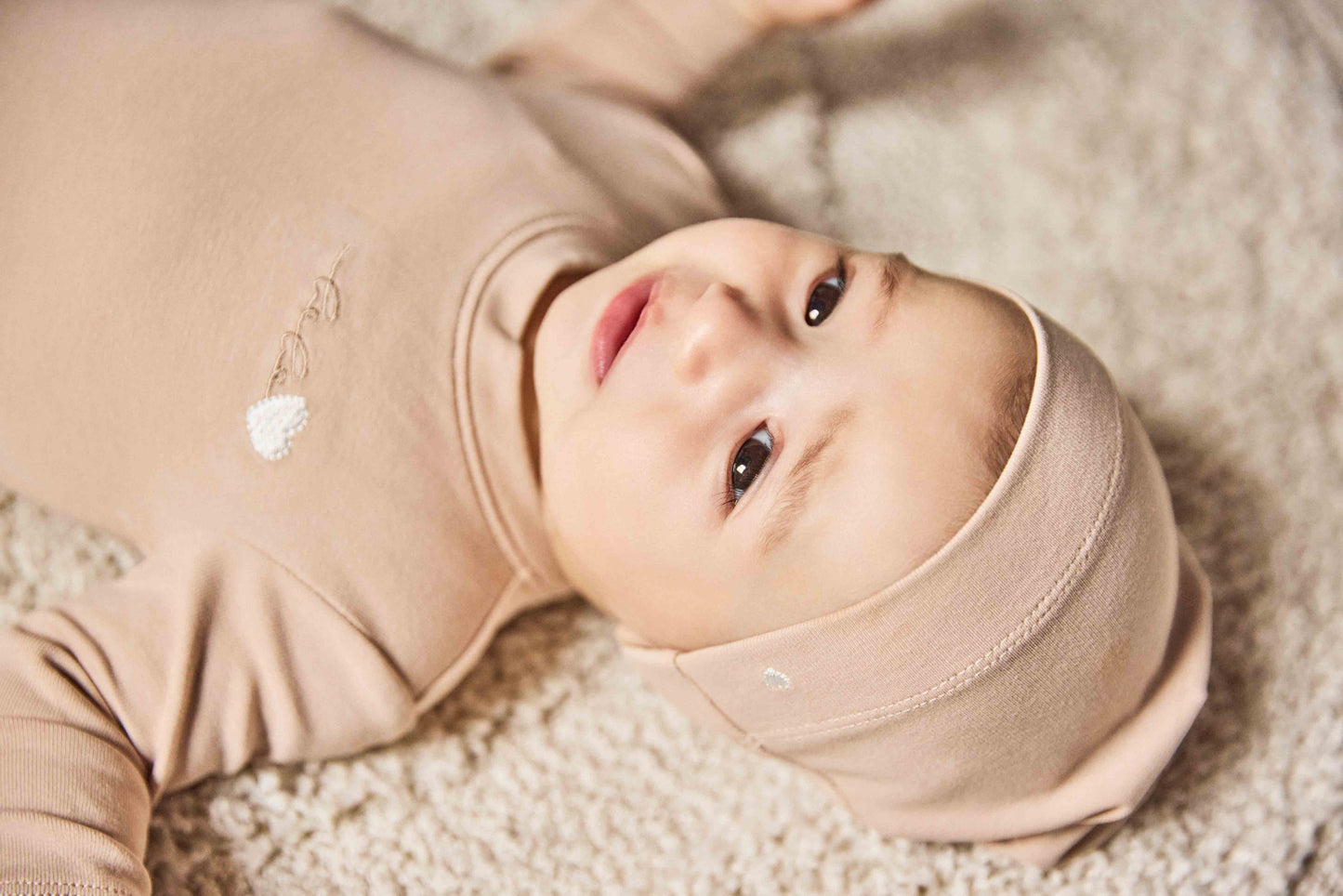 Bebe Heart Footie And Beanie