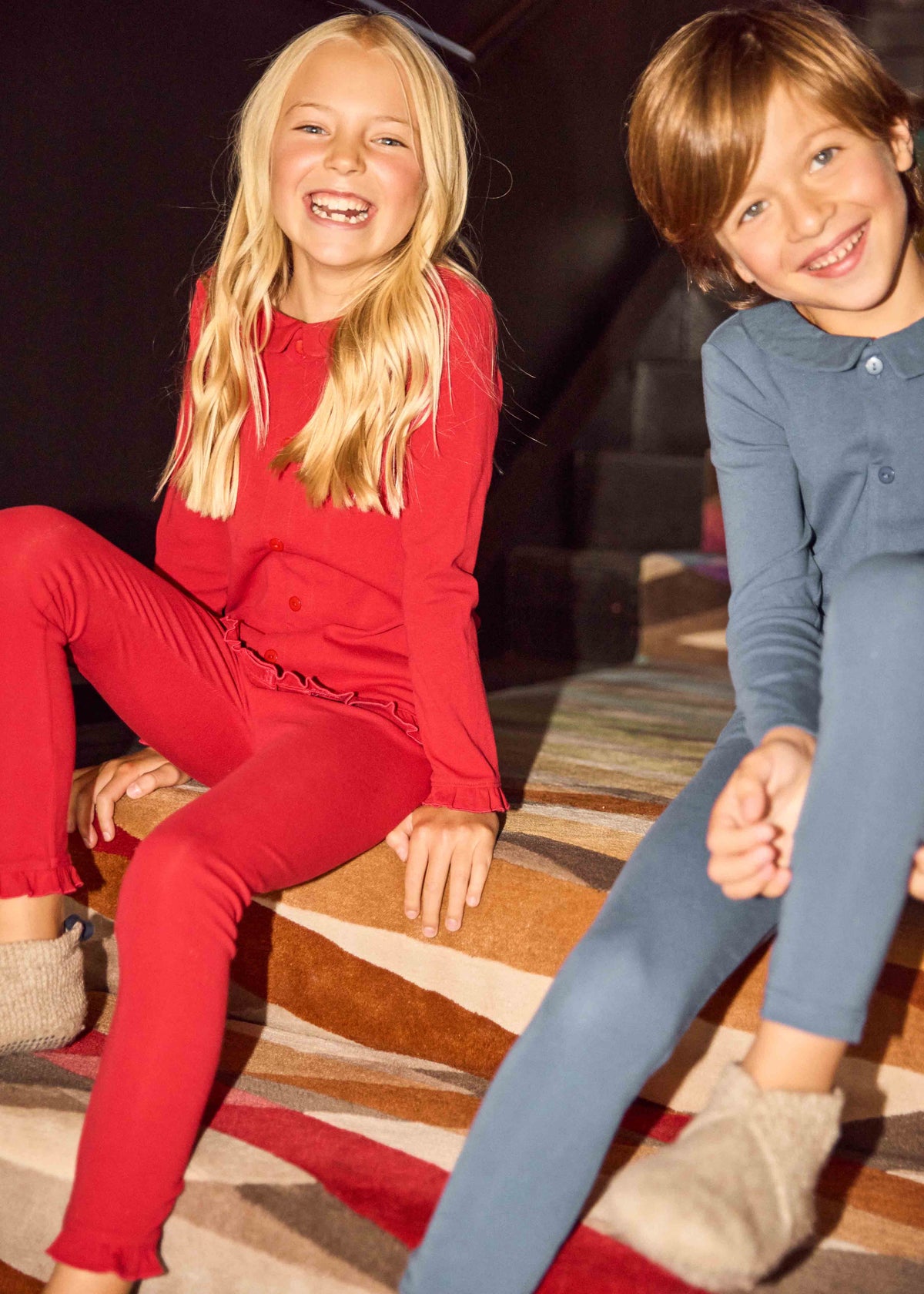 Ruffle Grandpa Loungewear Set