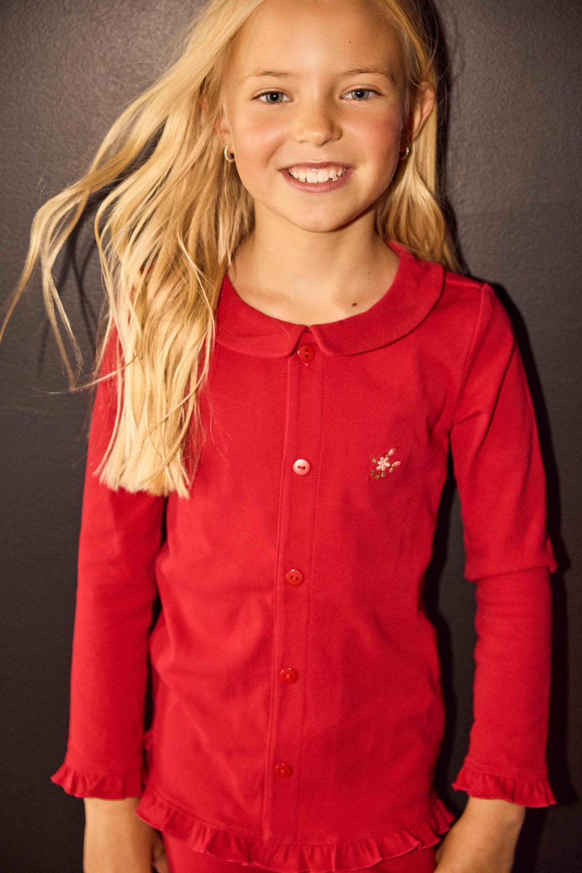 Ruffle Grandpa Loungewear Set