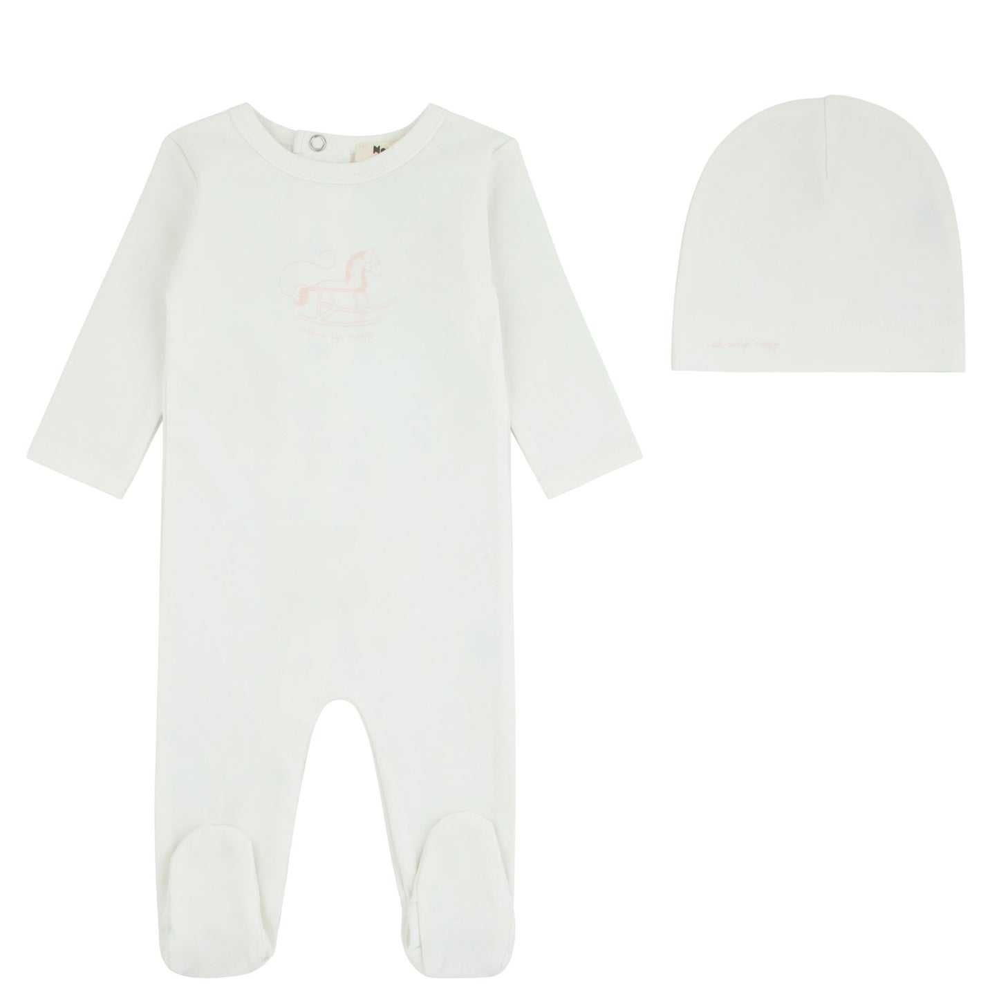 Rocking Horse Footie And Beanie, Girls