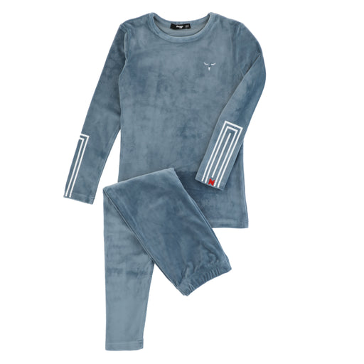 Rectangle Print on Sleeve Loungewear Set, Mauve — NoggiWear