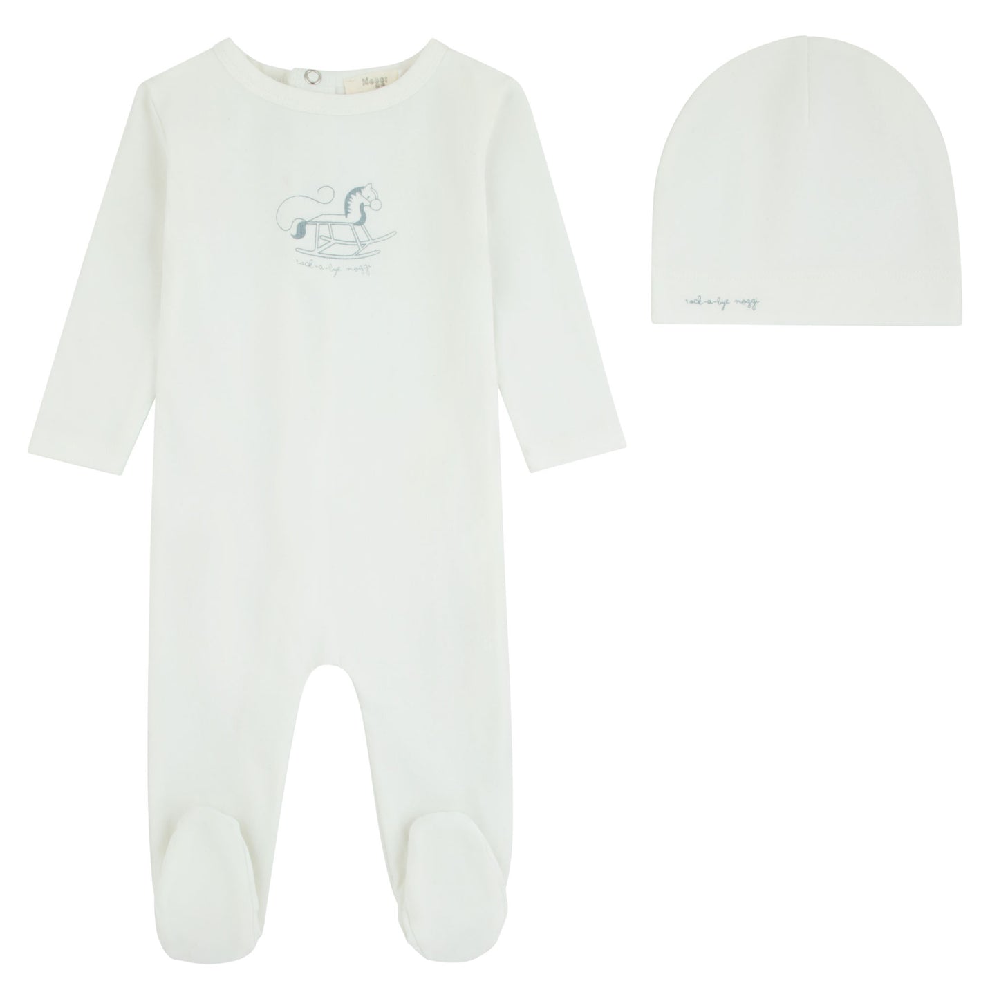 Rocking Horse Footie And Beanie, Boys