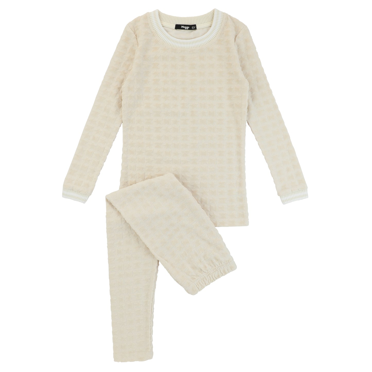 Signature Star Print Loungewear Set, Natural