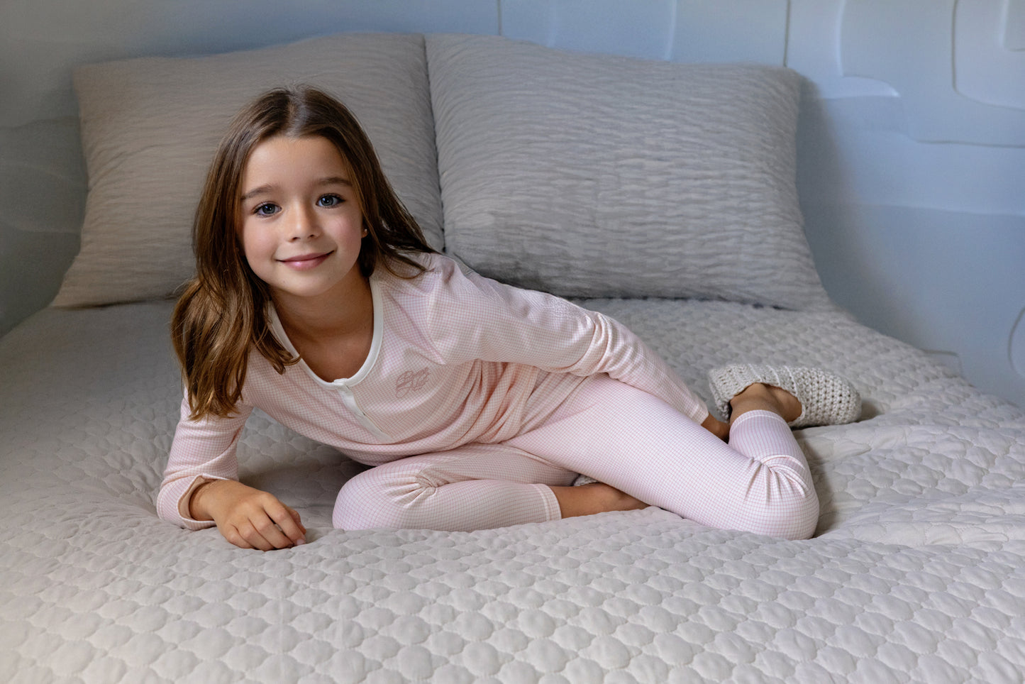 Gingham Loungewear Set, Girls