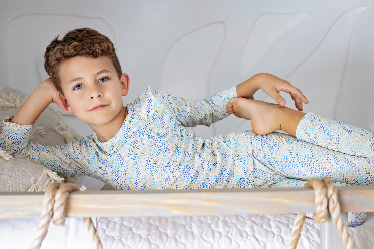 Floral Print Footie, Boys