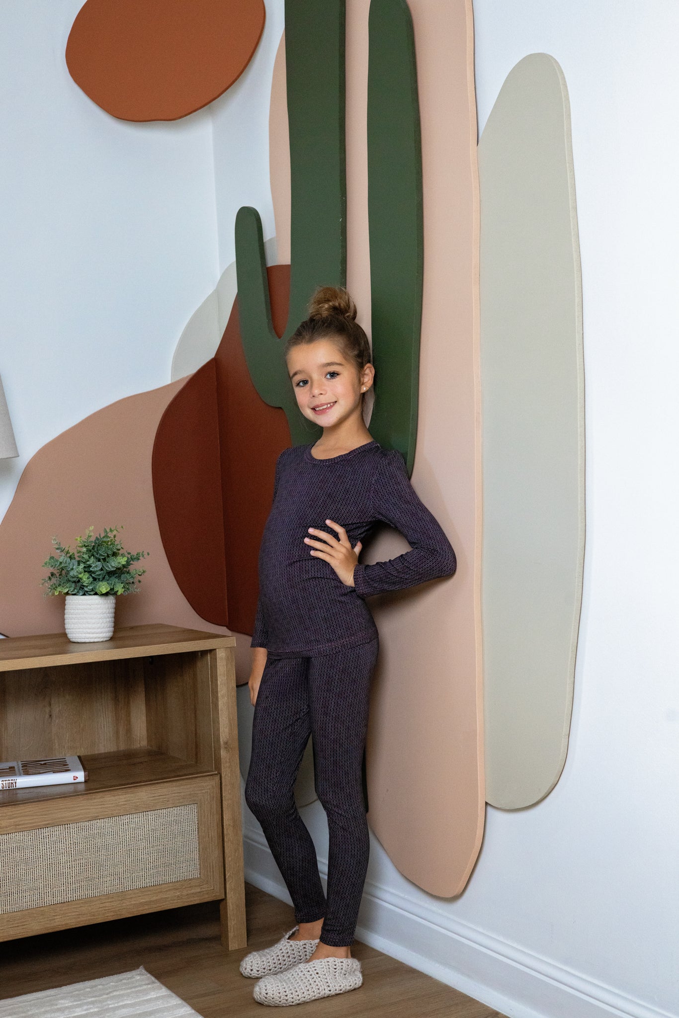 Ombre Printed Loungewear Set, Girls