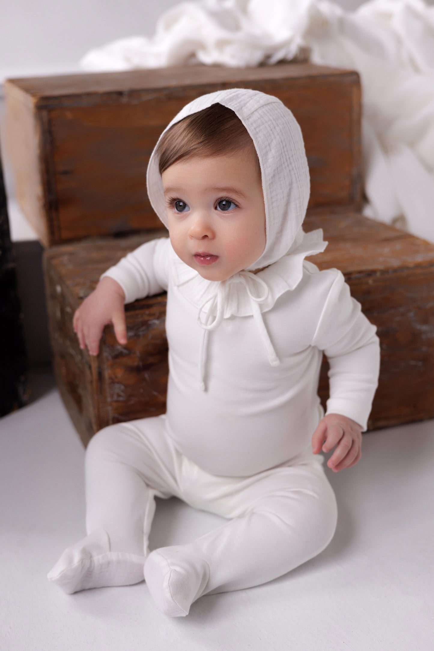 Muslin Accents Footie, Boy