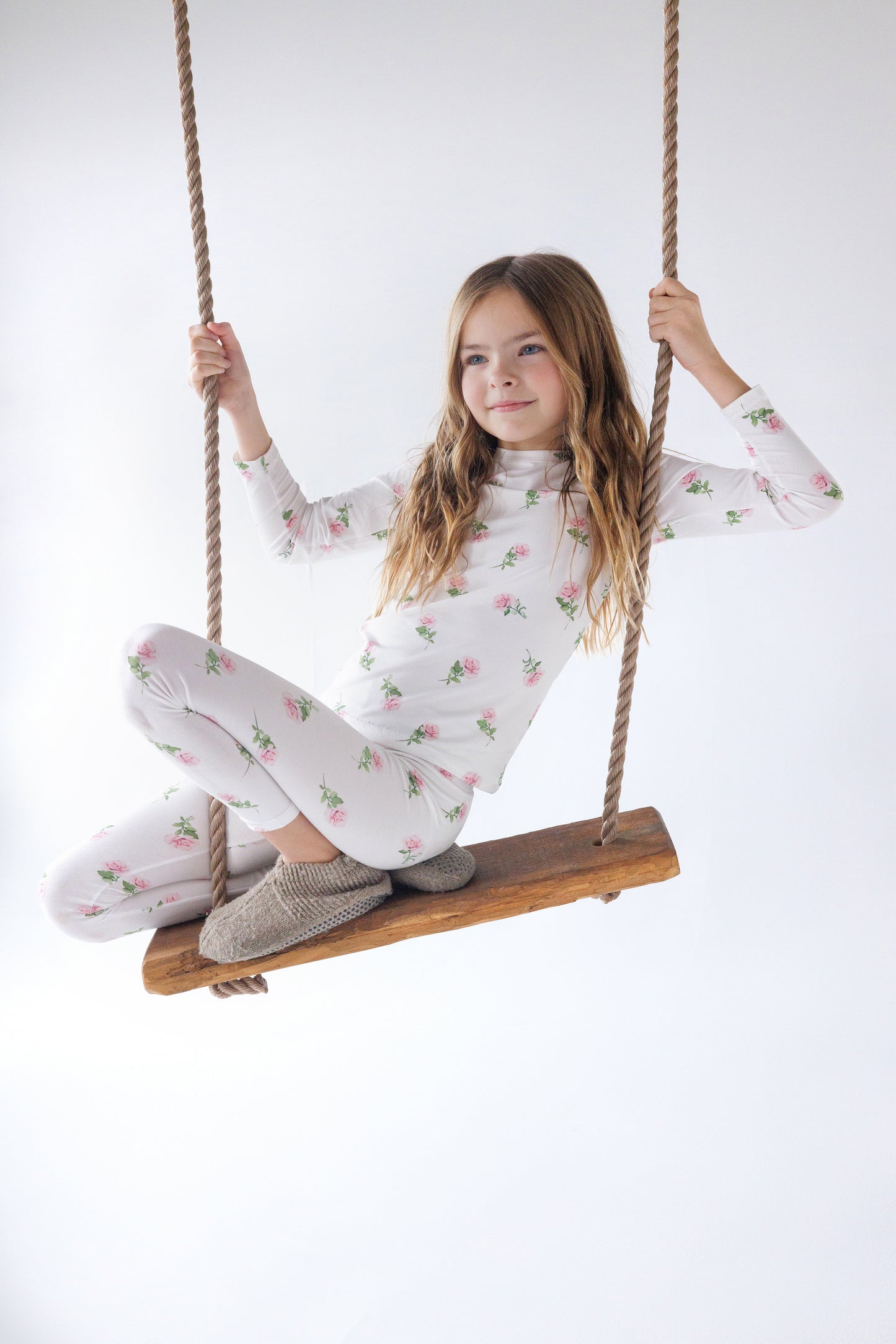 Bamboo Floral loungewear set, Girl