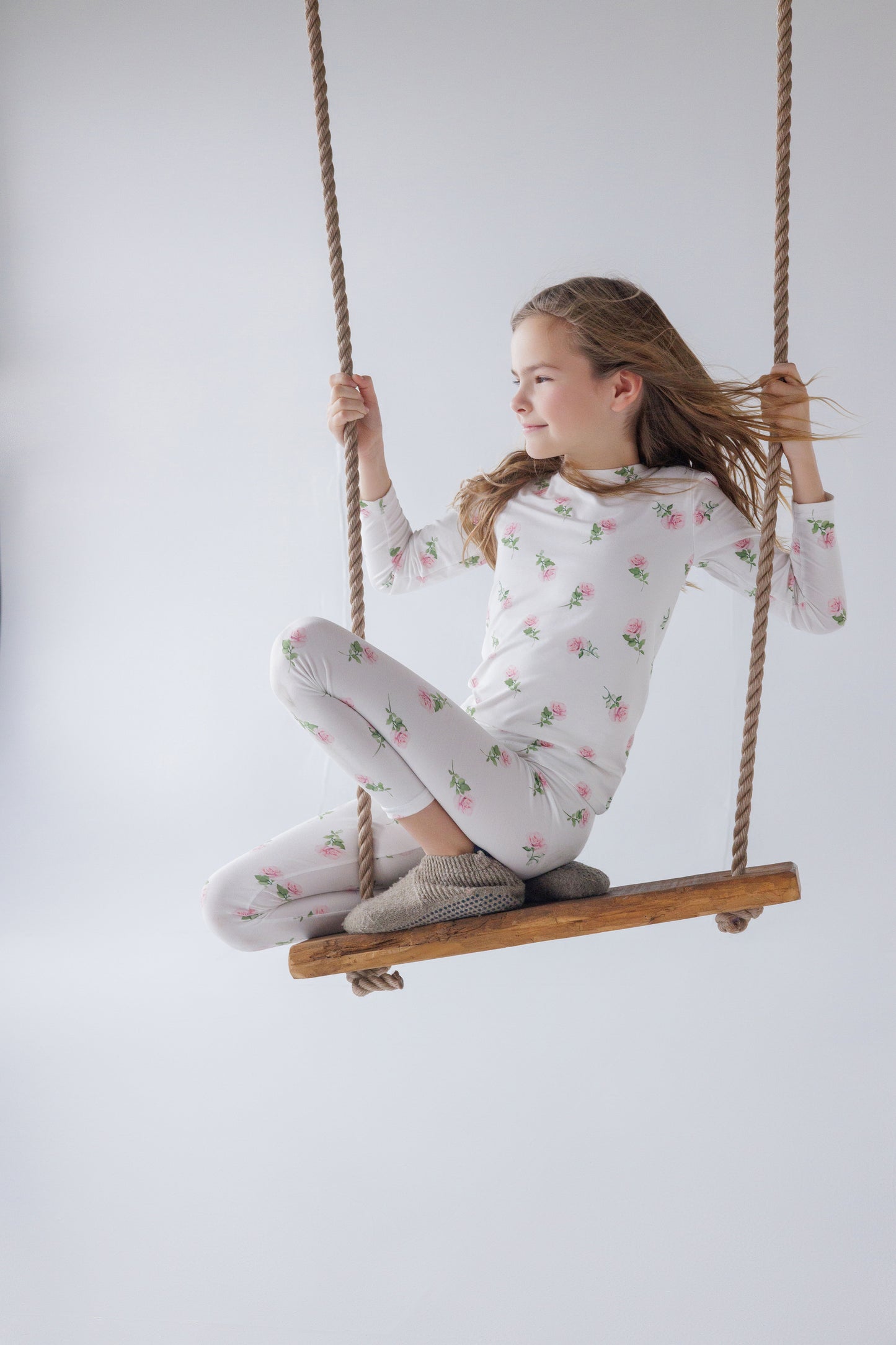 Bamboo Floral loungewear set, Girl