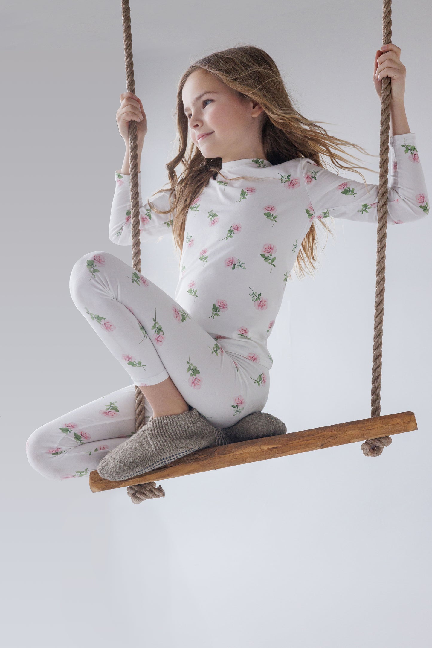 Bamboo Floral loungewear set, Girl