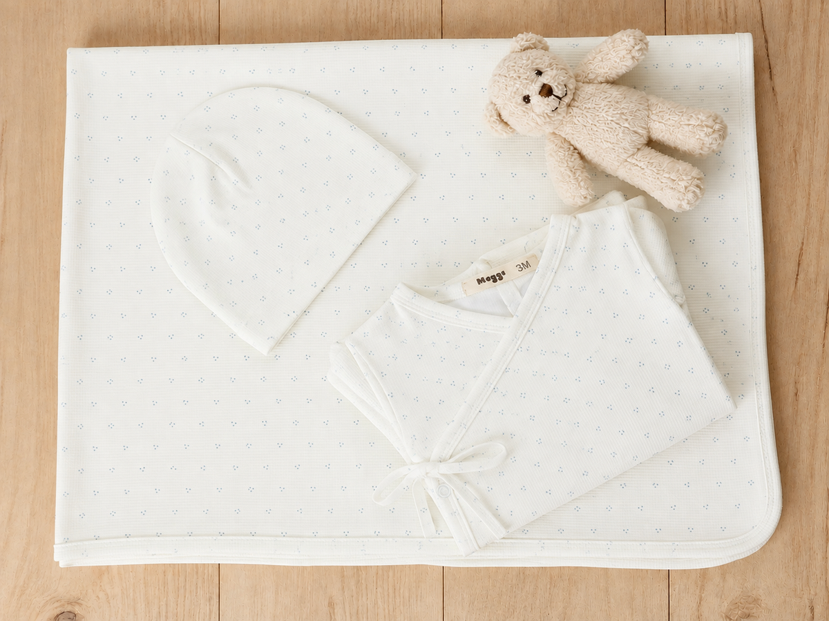 Wrap With Dot Print Blanket