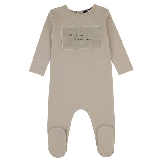 Boys Linen Patch Footie