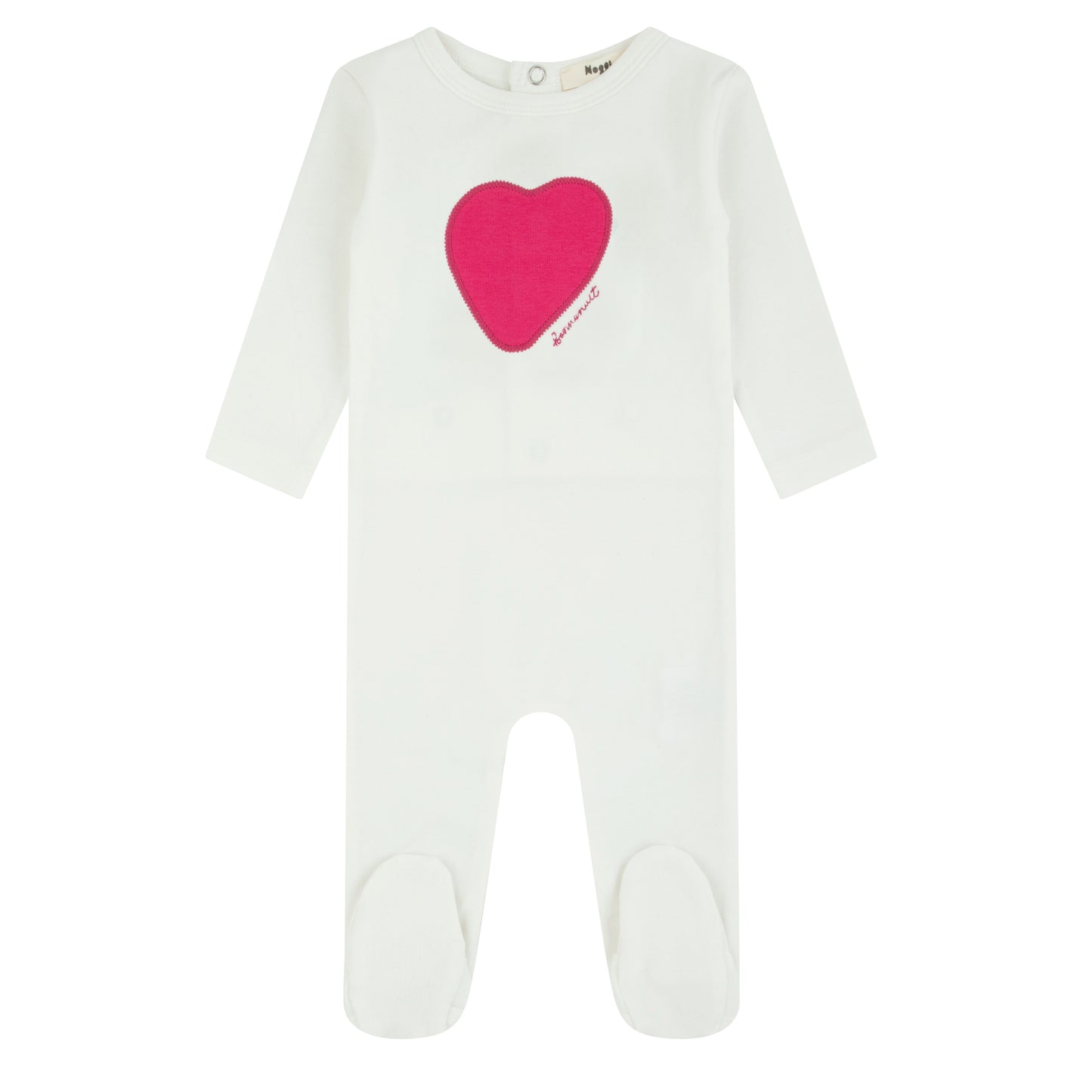 Short Sleeve Heart/Star Footie, Girls