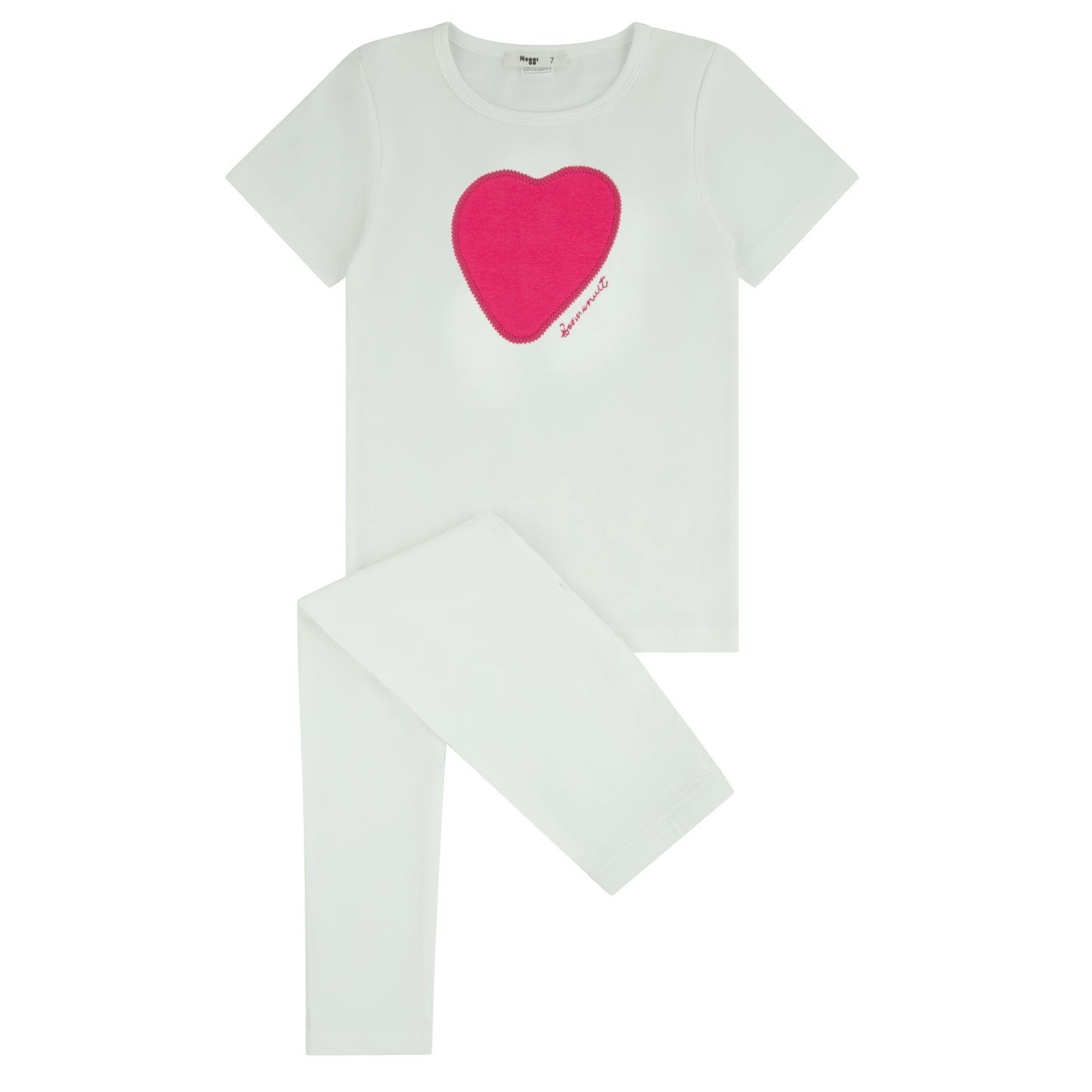 Short Sleeve Heart/Star Loungewear Set, Girls