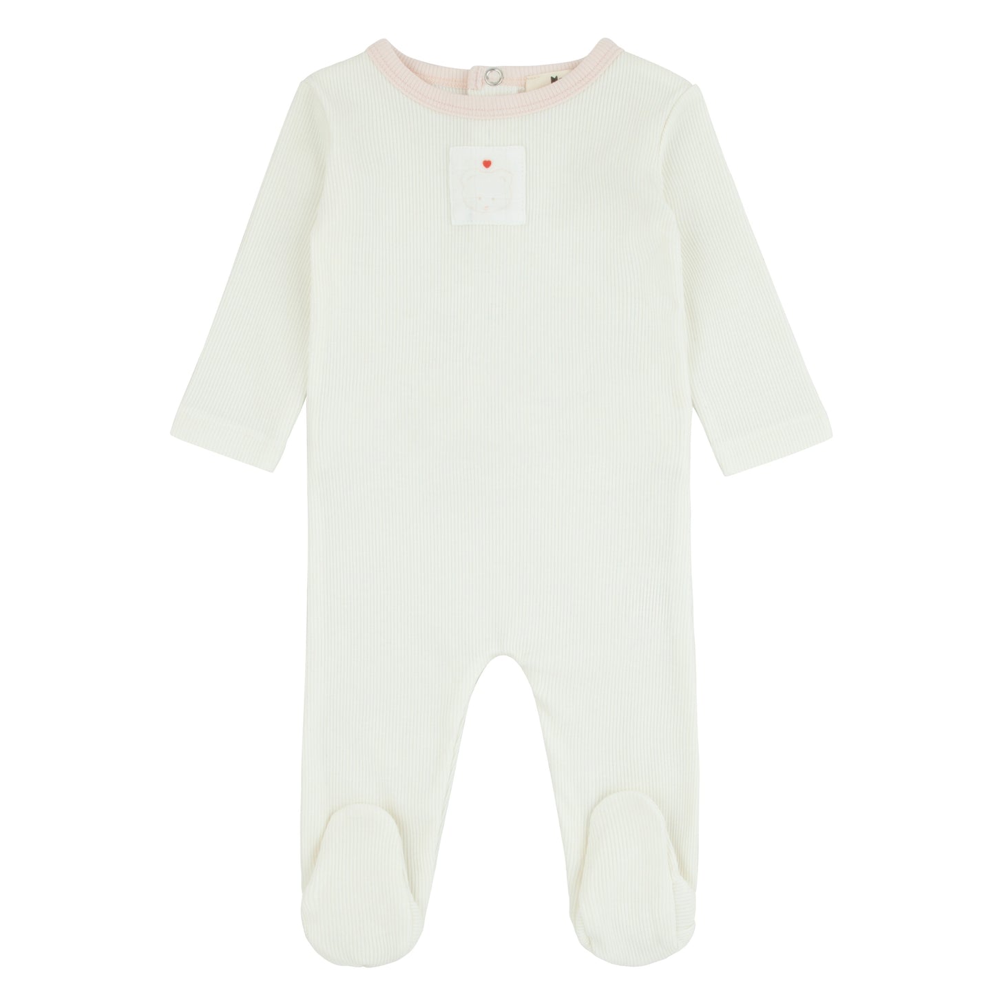 Teddy Patch Footie, Girls