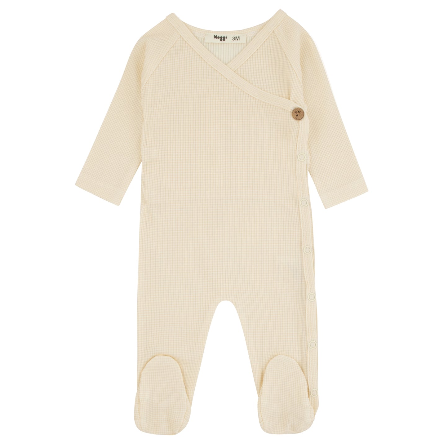 Bamboo Ribbed Striped Wrap Footie