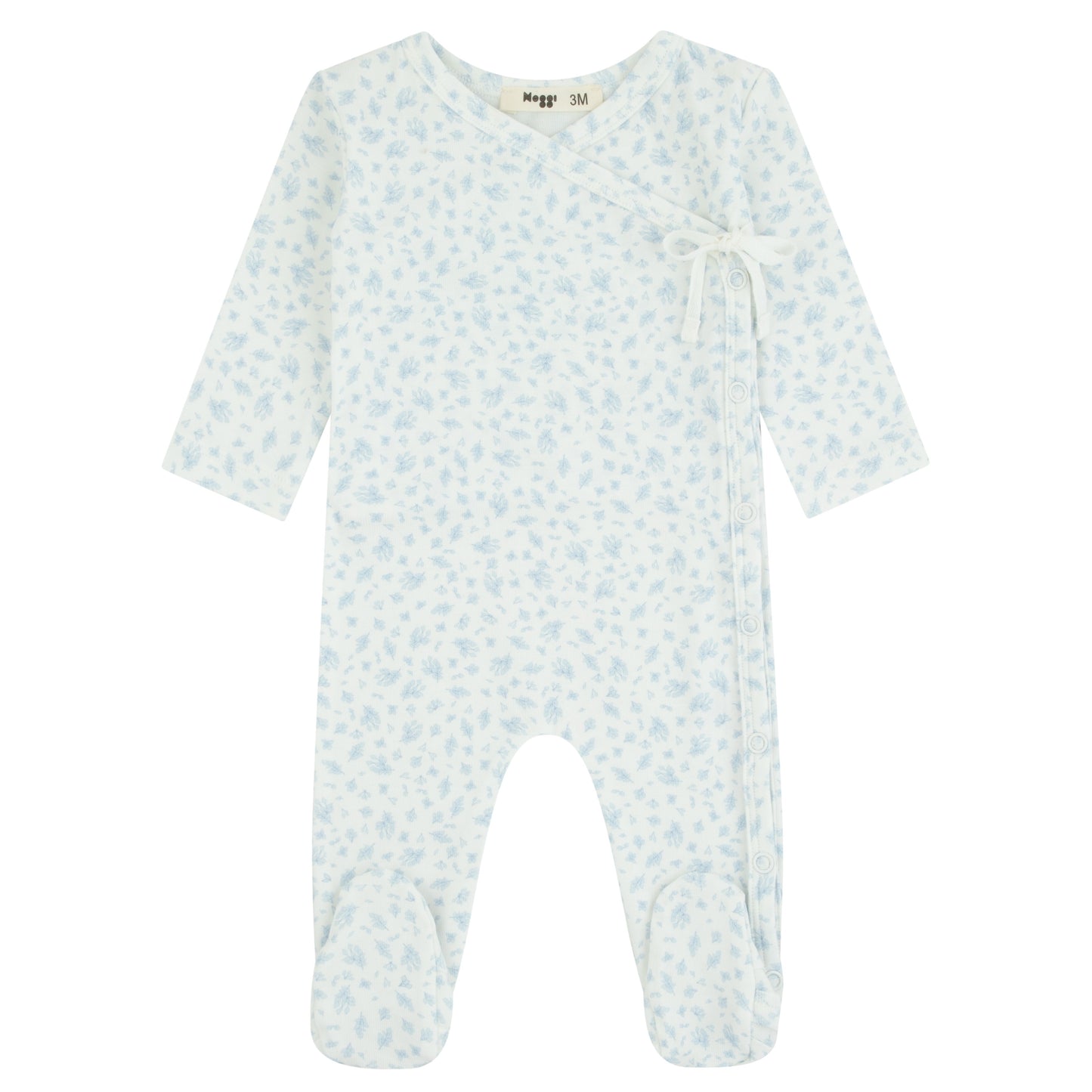 Floral Printed Wrap Footie, Boys