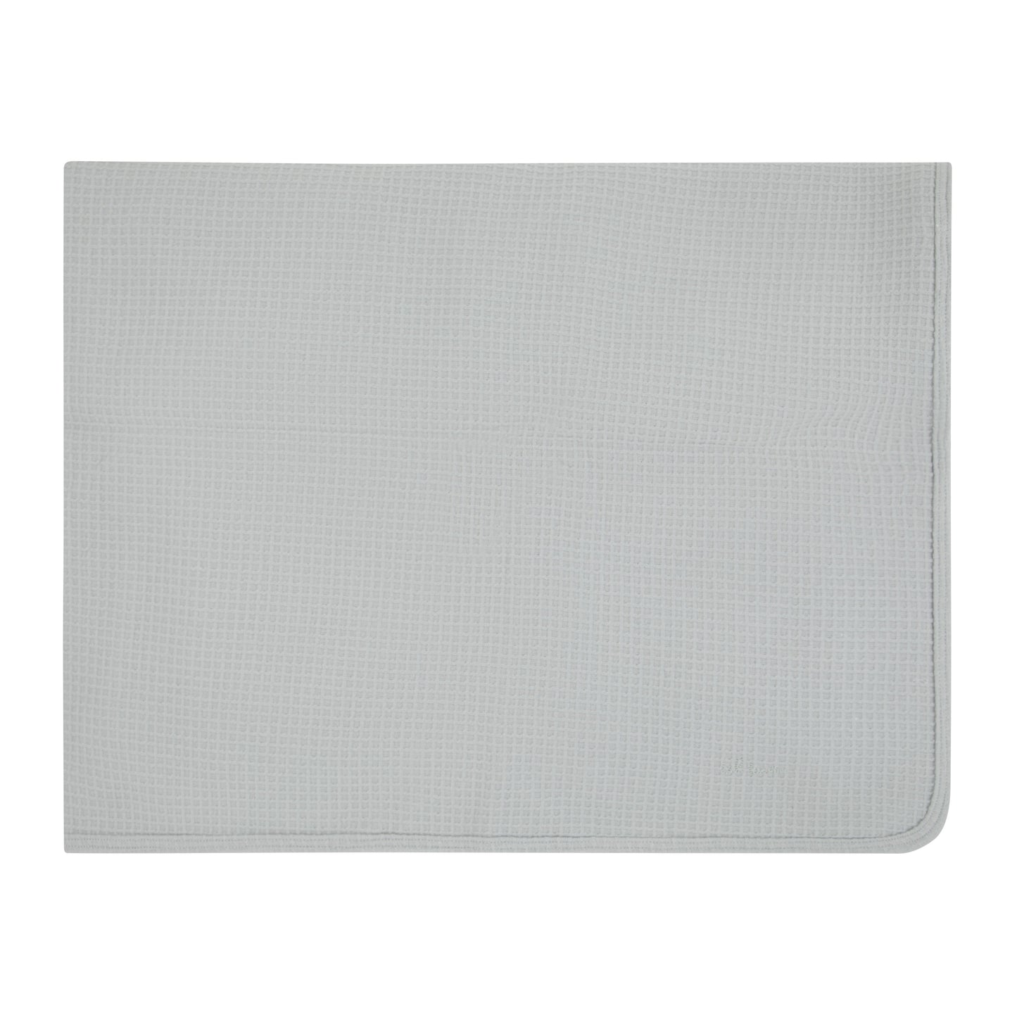 Lil Love Embroidered Waffle Blanket, Sky