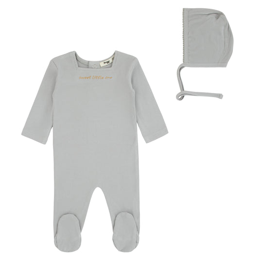 Sweet Little One Footie And Bonnet, Sky