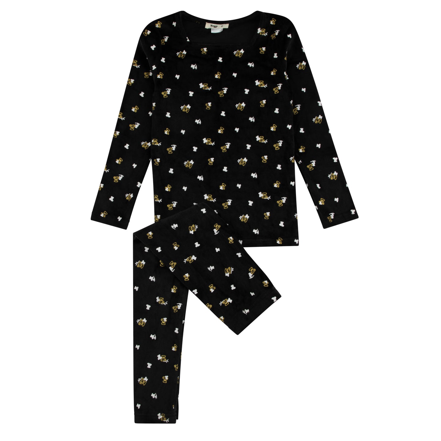 Velour Teddy Printed Loungewear Set