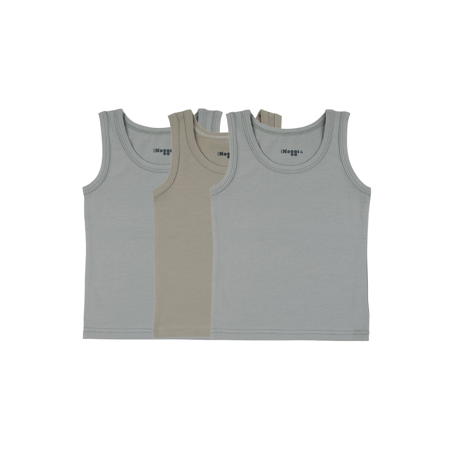 Logo Band Taupe + Blue  (3 Tanks)