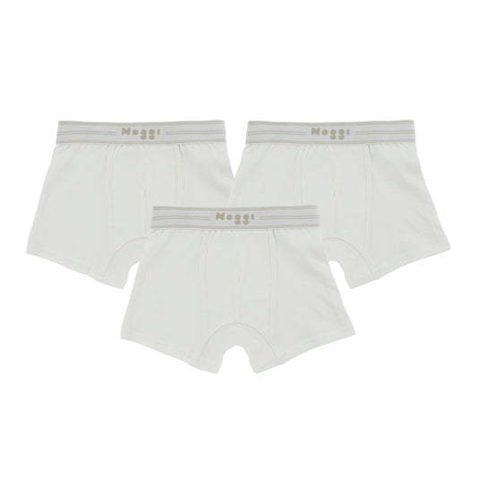 Logo Band White, Boy  (3 Boxers)