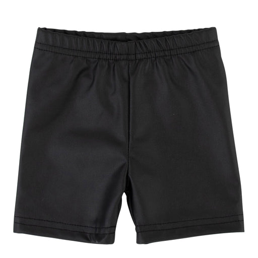 Leather shorts, Black