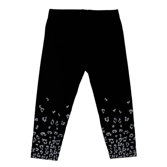 Black + Silver Leopard Leggings