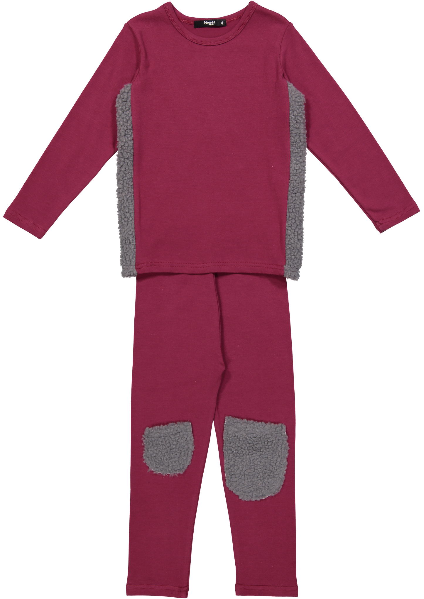 Sherpa Loungewear Set, Raspberry