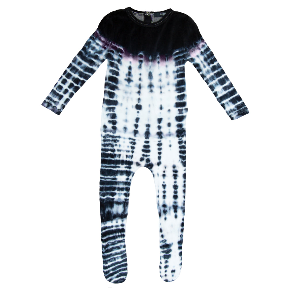 Velour Tie Dye Footie, Girls