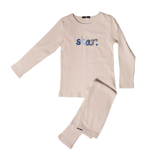 Braided Waffle Star Loungewear Set, Boy