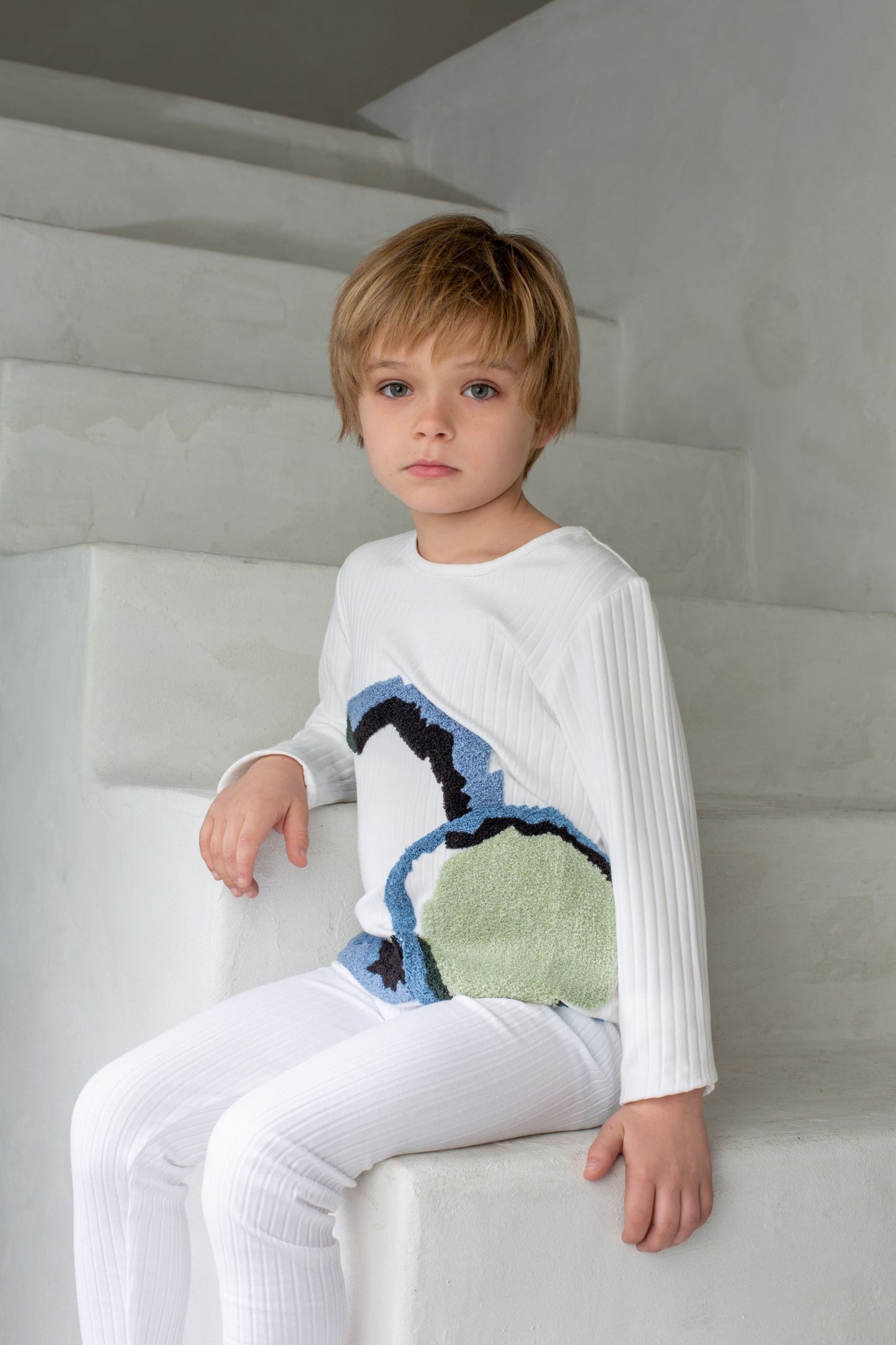 Geometric Circle Loungewear Set, Boys