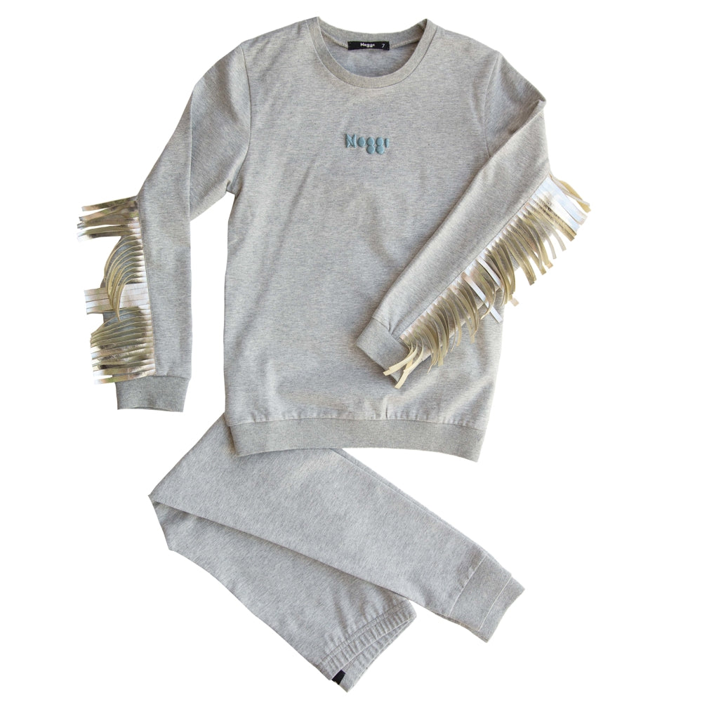 Vee Fringes Loungewear Set, Boys